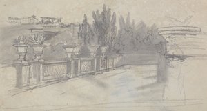 Villa Torlonia, precedentemente Villa Conti, Frascati da Edward Lear